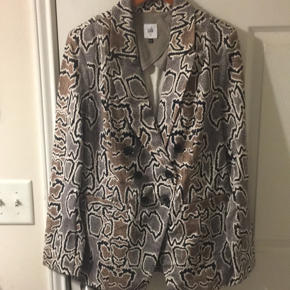 Nwot Cabi Python Jacket Size 12 - image 1
